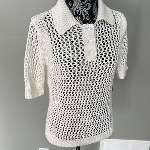 Suitable For Work NEW White knitted top